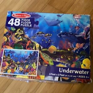 Melissa and Doug floor puzzle underwater